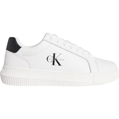 Calvin Klein Ym0ym01317 Chunky Cupsole Mono LTH Low Top Homme, Blanc, Blanc, Noir, 46 EU - Publicité Calvin Klein Ym0ym01317 Chunky Cupsole Mono LTH Low Top Homme, Blanc, Blanc, Noir, 46 EU - Publicité