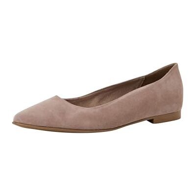 Tamaris Femme Ballerine cuir plate beige 38 EU - Publicité Tamaris Femme Ballerine cuir plate beige 38 EU - Publicité
