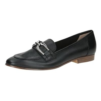 CAPRICE Mocassins femme en cuir à talon bloc, Noir (Black Nappa), 37 EU - Publicité CAPRICE Mocassins femme en cuir à talon bloc, Noir (Black Nappa), 37 EU - Publicité