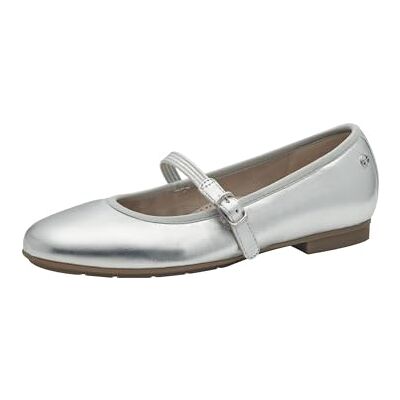 Tamaris Comfort ballerines femme cuir avec fermeture velcro, Silver, 40 EU - Publicité Tamaris Comfort ballerines femme cuir avec fermeture velcro, Silver, 40 EU - Publicité