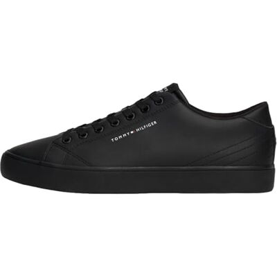Tommy Hilfiger Baskets Homme Chaussures, Noir (Black), 42 - Publicité Tommy Hilfiger Baskets Homme Chaussures, Noir (Black), 42 - Publicité