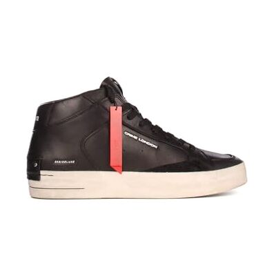 Crime London SK8 Deluxe Mid Cuir Homme Noir - Publicité Crime London SK8 Deluxe Mid Cuir Homme Noir - Publicité