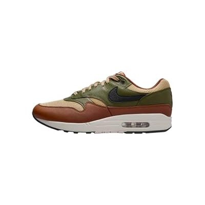 Nike Sportswear Sneakers AIR Max 1 ESS PRM en synthétique, Olive Verte-Noir (9.5) - Publicité Nike Sportswear Sneakers AIR Max 1 ESS PRM en synthétique, Olive Verte-Noir (9.5) - Publicité