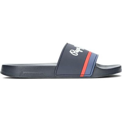 Pepe Jeans Sliders Tongs Slider Marine - Publicité Pepe Jeans Sliders Tongs Slider Marine - Publicité