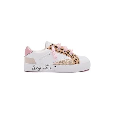Conguitos Baskets Multicolores pour Filles avec imprimé Animal (Glitter/Tailla 31) - Publicité Conguitos Baskets Multicolores pour Filles avec imprimé Animal (Glitter/Tailla 31) - Publicité