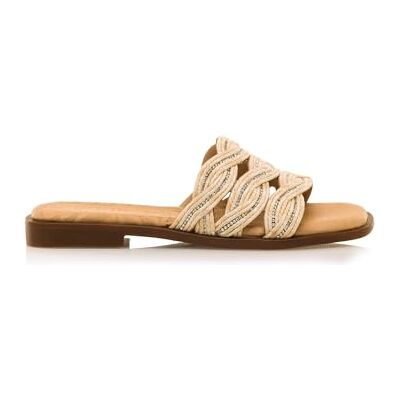 MTNG Sandales Plates Femme Rubie 53299 60264 Beige - Publicité MTNG Sandales Plates Femme Rubie 53299 60264 Beige - Publicité