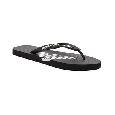 Emporio Armani Unisex Bold Eagle Logo Flip Flops, BLACK+WHITE, 44 - Publicité Emporio Armani Unisex Bold Eagle Logo Flip Flops, BLACK+WHITE, 44 - Publicité