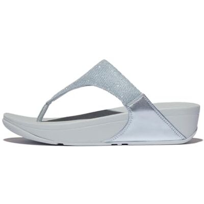 Fitflop Women's Lulu Shimmerlux Toe-Post Sandals, bleu, 43 EU - Publicité Fitflop Women's Lulu Shimmerlux Toe-Post Sandals, bleu, 43 EU - Publicité