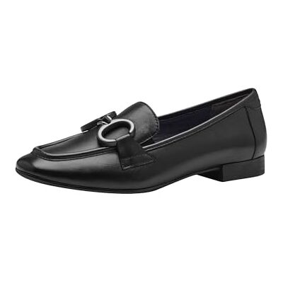 Tamaris Comfort Mocassins Femme Cuir à Talon Bloc, Black Nappa, 37 EU - Publicité Tamaris Comfort Mocassins Femme Cuir à Talon Bloc, Black Nappa, 37 EU - Publicité