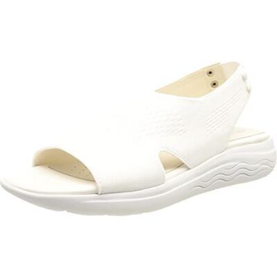Geox Femme D Spherica Ec5 D Sandales, White, 41 EU - Publicité Geox Femme D Spherica Ec5 D Sandales, White, 41 EU - Publicité