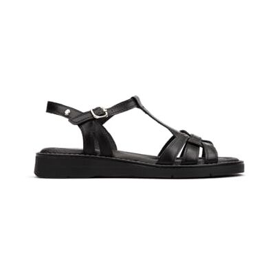 Pikolinos Sandales plates en Cuir ROQUETAS pour Femme Color BLACK - Publicité Pikolinos Sandales plates en Cuir ROQUETAS pour Femme Color BLACK - Publicité
