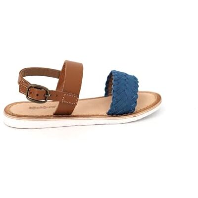 Kickers SPORIA, Sandales Bout ouvert fille, Bleu (Bleu Camel), 33 EU - Publicité Kickers SPORIA, Sandales Bout ouvert fille, Bleu (Bleu Camel), 33 EU - Publicité