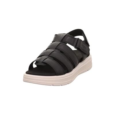 Legero Sandales plates Sunwalker pour femme, Noir 0100, 36 EU - Publicité Legero Sandales plates Sunwalker pour femme, Noir 0100, 36 EU - Publicité