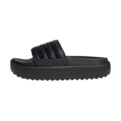 Adidas Adilette Sandales plateforme pour femme, Noir/noir/noir, 36 EU - Publicité Adidas Adilette Sandales plateforme pour femme, Noir/noir/noir, 36 EU - Publicité