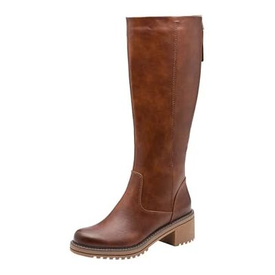 Marco Tozzi Femme Botte Tendance, Cognac, 42 EU - Publicité Marco Tozzi Femme Botte Tendance, Cognac, 42 EU - Publicité