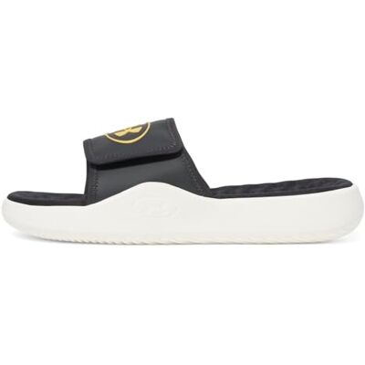 Under Armour Sandales Ignite Pro 8 Slide pour Homme, (025) Galaxy Noir/Quartz Blanc/Orange Shock, 9 - Publicité Under Armour Sandales Ignite Pro 8 Slide pour Homme, (025) Galaxy Noir/Quartz Blanc/Orange Shock, 9 - Publicité