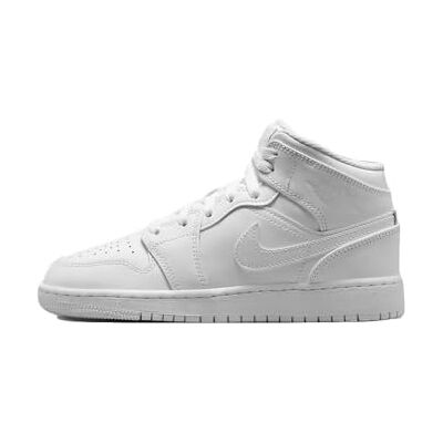 Jordan Air 1 Mid (GS) Unisexe Adulte, Blanc, 38.5 EU - Publicité Jordan Air 1 Mid (GS) Unisexe Adulte, Blanc, 38.5 EU - Publicité