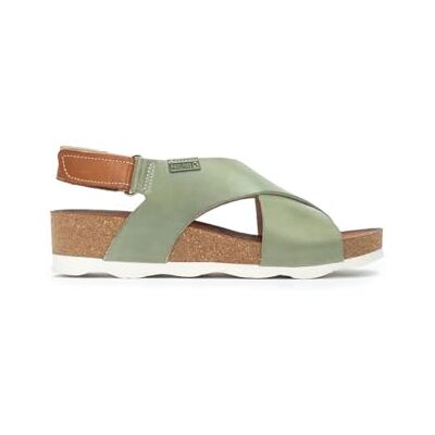Pikolinos Sandales à Semelles compensées en Cuir Mahon pour Femme Color Mint Green - Publicité Pikolinos Sandales à Semelles compensées en Cuir Mahon pour Femme Color Mint Green - Publicité