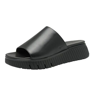 Tamaris Comfort mules femme cuir plateformes, Black, 40 EU - Publicité Tamaris Comfort mules femme cuir plateformes, Black, 40 EU - Publicité