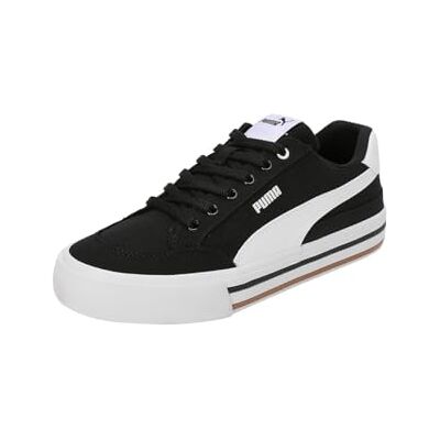 Puma Sneakers Court Classic Vulcanised Formstrip Unisexe 44, Black White - Publicité Puma Sneakers Court Classic Vulcanised Formstrip Unisexe 44, Black White - Publicité