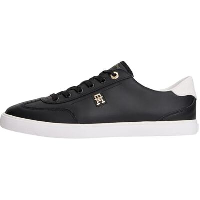 Tommy Hilfiger Th Chic Low Profile Vulc FW0FW09104 Low Top pour Femme, Noir (Noir), Pointure 38 - Publicité Tommy Hilfiger Th Chic Low Profile Vulc FW0FW09104 Low Top pour Femme, Noir (Noir), Pointure 38 - Publicité
