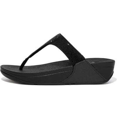 Fitflop Sandales compensées Lulu pour femme, tout noir, pointure 42 - Publicité Fitflop Sandales compensées Lulu pour femme, tout noir, pointure 42 - Publicité