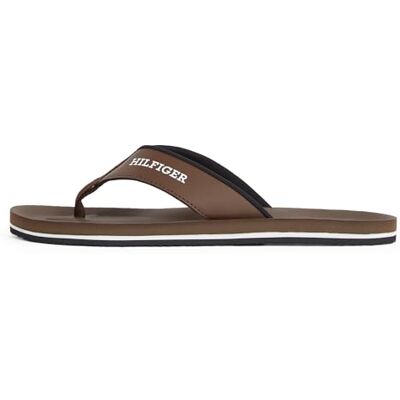 Tommy Hilfiger Tongs Homme Padded Comfort Sandal avec Logo, Marron (Legacy Brown), 40 - Publicité Tommy Hilfiger Tongs Homme Padded Comfort Sandal avec Logo, Marron (Legacy Brown), 40 - Publicité