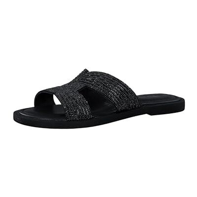 Tamaris Mules pour Femme , Black Glam, 38 EU - Publicité Tamaris Mules pour Femme , Black Glam, 38 EU - Publicité