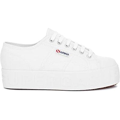 Superga Femme 2790 3D Lettering, Chaussures de Sport Gymnastique, 901 Blanc, 35 EU - Publicité Superga Femme 2790 3D Lettering, Chaussures de Sport Gymnastique, 901 Blanc, 35 EU - Publicité
