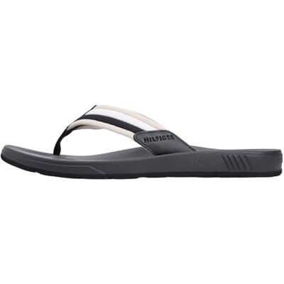 Tommy Hilfiger Tongs moulées Hilfiger Rwb Beach Sandal pour homme, noir (noir), 10,5 - Publicité Tommy Hilfiger Tongs moulées Hilfiger Rwb Beach Sandal pour homme, noir (noir), 10,5 - Publicité