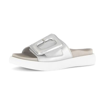 Gabor Mules pour femme, Argent 61, 42 EU - Publicité Gabor Mules pour femme, Argent 61, 42 EU - Publicité