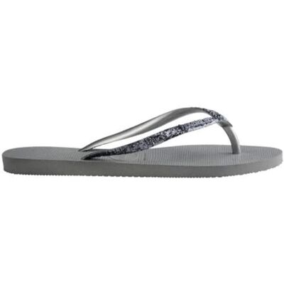 Havaianas Tongs Slim Hardware pour femme, B (M) US, gris acier, 39/40 EU - Publicité Havaianas Tongs Slim Hardware pour femme, B (M) US, gris acier, 39/40 EU - Publicité