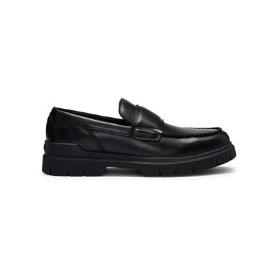HUGO Hommes Ryan Mocc Mocassins en Cuir à Double surpiqûre - Publicité HUGO Hommes Ryan Mocc Mocassins en Cuir à Double surpiqûre - Publicité