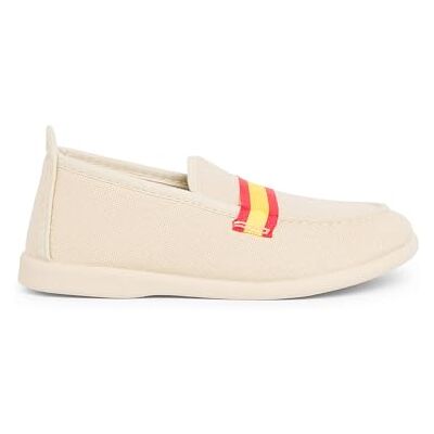 Pisamonas Mocassins Grandes Tailles en Toile avec Bandes De Couleurs Taille 25 Couleur Sable - Publicité Pisamonas Mocassins Grandes Tailles en Toile avec Bandes De Couleurs Taille 25 Couleur Sable - Publicité