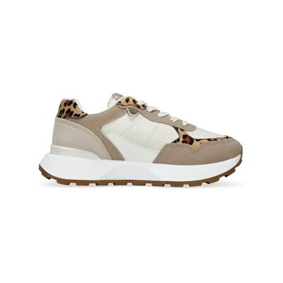 BOSANOVA Chaussures de sport pour femme avec différentes coupes avec détails Animal Print et semelle plateforme dentée de 4 cm. Fermeture à lacets plats. Chaussures pour femme, marron, 39 EU - Publicité BOSANOVA Chaussures de sport pour femme avec différentes coupes avec détails Animal Print et semelle plateforme dentée de 4 cm. Fermeture à lacets plats. Chaussures pour femme, marron, 39 EU - Publicité