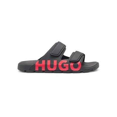 HUGO Hommes Evander Sand Sandales à logo avec deux brides auto-adhésives - Publicité HUGO Hommes Evander Sand Sandales à logo avec deux brides auto-adhésives - Publicité