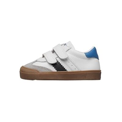 Naturino Baskets en Cuir et suède, Blanc-Gris- 30 - Publicité Naturino Baskets en Cuir et suède, Blanc-Gris- 30 - Publicité