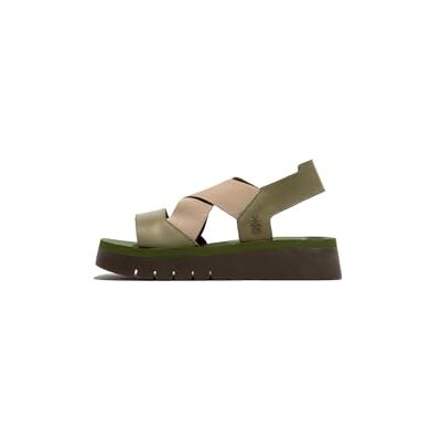 Fly London Femme Sandal, Smog/Taupe/Army Green, 41 EU - Publicité Fly London Femme Sandal, Smog/Taupe/Army Green, 41 EU - Publicité