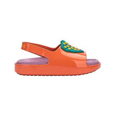 melissa Mini Cloud Slide + Fabula BB Sandales plates pour fille, orange, 24 EU - Publicité melissa Mini Cloud Slide + Fabula BB Sandales plates pour fille, orange, 24 EU - Publicité