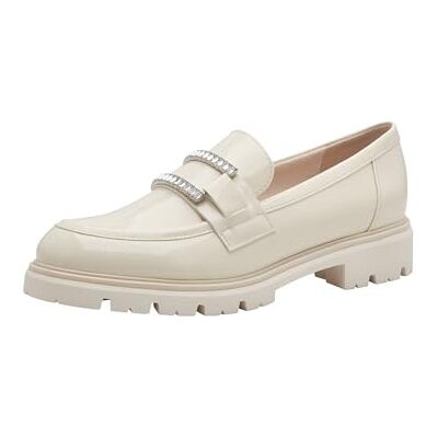 MARCO TOZZI Femme Damen Slipper Mocassin, Cream breveté, 36 EU - Publicité MARCO TOZZI Femme Damen Slipper Mocassin, Cream breveté, 36 EU - Publicité