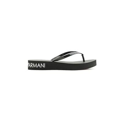 Emporio Armani Unisex Wedge Essential Flip Flops, BLACK, 39 - Publicité Emporio Armani Unisex Wedge Essential Flip Flops, BLACK, 39 - Publicité