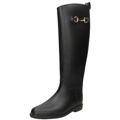 Spot On Elle Sport X1R282 Bottes d'équitation en caoutchouc avec détails en métal pour femme, Noir , 39 EU - Publicité Spot On Elle Sport X1R282 Bottes d'équitation en caoutchouc avec détails en métal pour femme, Noir , 39 EU - Publicité