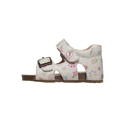Falcotto Sandales en cuir avec boucle et scratch, Blanc crème 18 - Publicité Falcotto Sandales en cuir avec boucle et scratch, Blanc crème 18 - Publicité