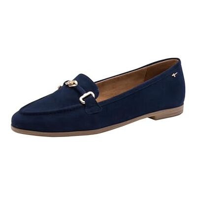 Tamaris Mocassin Femme plat Cuir bleu 38 EU - Publicité Tamaris Mocassin Femme plat Cuir bleu 38 EU - Publicité
