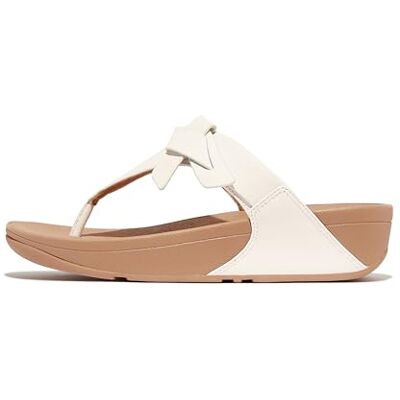 Fitflop Women's Lulu Folded-Knot Leather Toe-Post Sandals, Blanc urbain, 40 EU - Publicité Fitflop Women's Lulu Folded-Knot Leather Toe-Post Sandals, Blanc urbain, 40 EU - Publicité
