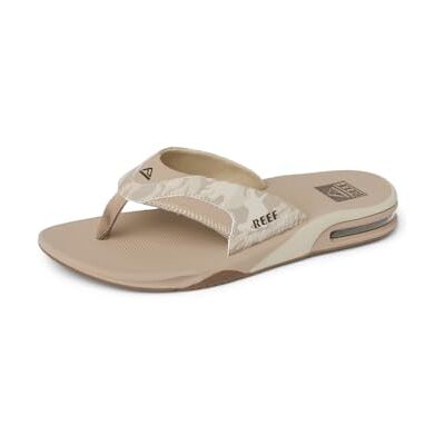 REEF Fanning Tongs décapsuleur pour homme, soutien de la voûte plantaire, semelle extérieure durable, résistante à l'eau, Camouflage sable, 44 EU - Publicité REEF Fanning Tongs décapsuleur pour homme, soutien de la voûte plantaire, semelle extérieure durable, résistante à l'eau, Camouflage sable, 44 EU - Publicité