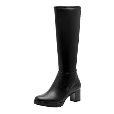 Jana bottes femme à talon bloc vegan, Black, 42 EU - Publicité Jana bottes femme à talon bloc vegan, Black, 42 EU - Publicité