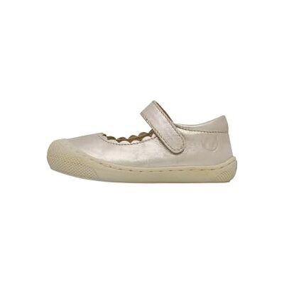 Naturino Ballerines Premiers Pas en Cuir laminé avec Sangle, Platine 23 - Publicité Naturino Ballerines Premiers Pas en Cuir laminé avec Sangle, Platine 23 - Publicité