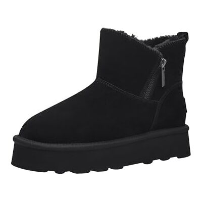 s.Oliver Bottines pour Femme Botte de Neige, Noir, 42 EU - Publicité s.Oliver Bottines pour Femme Botte de Neige, Noir, 42 EU - Publicité