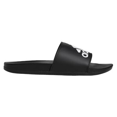 Adidas Unisex Adilette Comfort Slide Sandal, Black/White/Black, 9 US Men - Publicité Adidas Unisex Adilette Comfort Slide Sandal, Black/White/Black, 9 US Men - Publicité